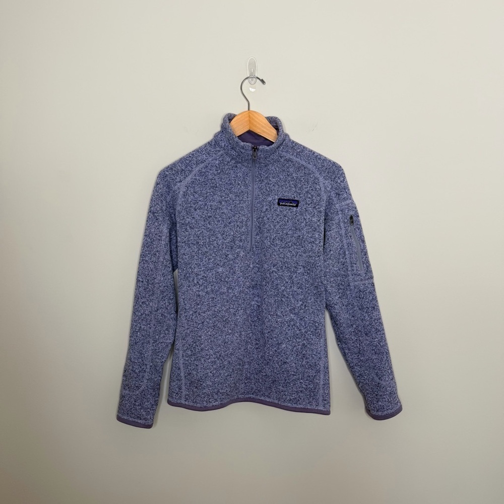 Patagonia Better Sweater Quarter-Zip Fleece Pullover Women's Permafrost Purple - Picture 2 of 12